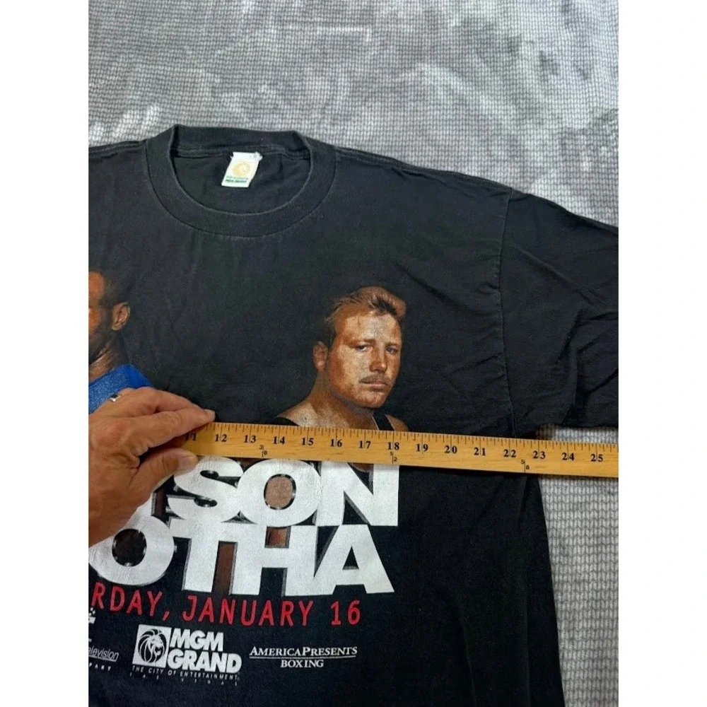 Vintage Mike Tyson vs Francois Botha‎ MGM Grand Boxing T-Shirt Black 1999 Promo